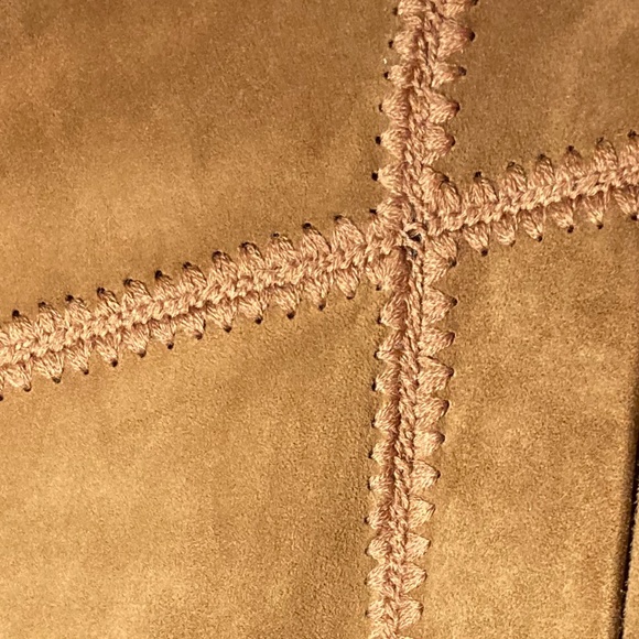 VINCE Draped Suede Jacket inTobacco - Picture 5 of 5